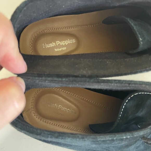 Hush Puppies Bailey Women's Chukka Ankle Boots Black Suede Size 11 Lace Up - Picture 6 of 9